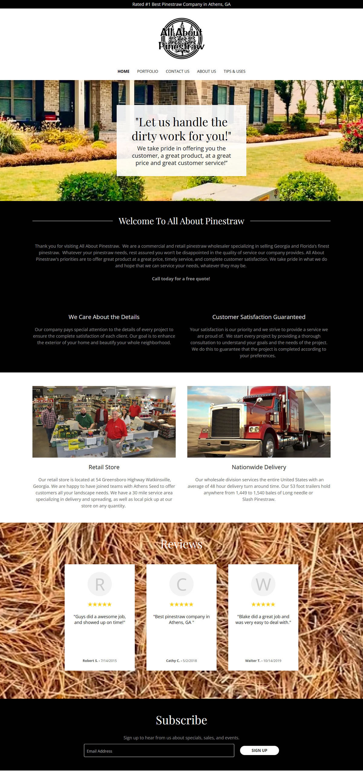 All About Pinestraw Website