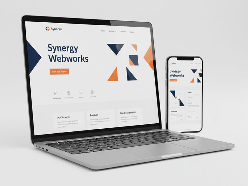 Brochure Website Mockup